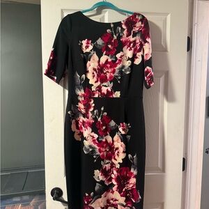 White House Black Market Pink Flutter Sleeve Sheath Dress